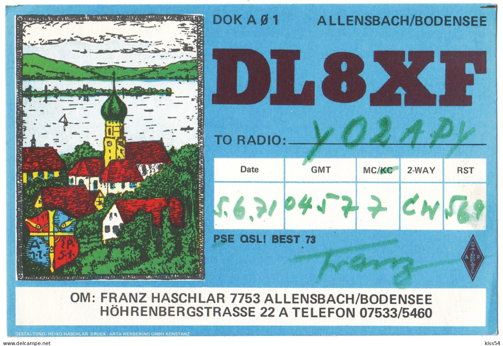 Q 41 - 151 GERMANY - 1971 - Amateurfunk