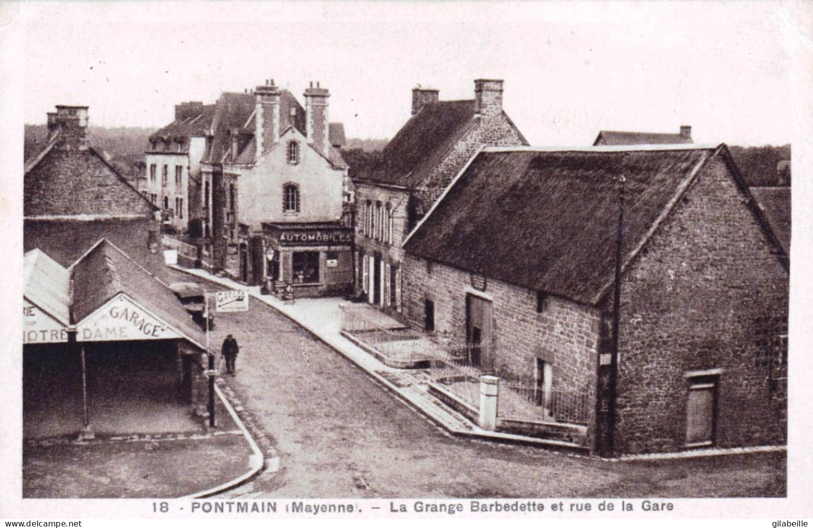 53 - Mayenne -  PONTMAIN - La Grange Barbedette Et Rue De La Gare - Pontmain