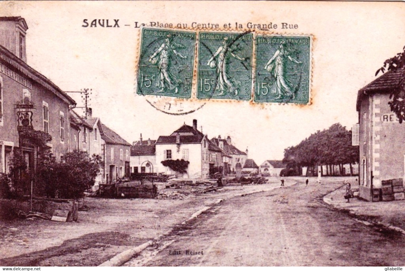 70 - Haute Saone -  SAULX - Place Du Centre Et La Grande Rue - Saulx
