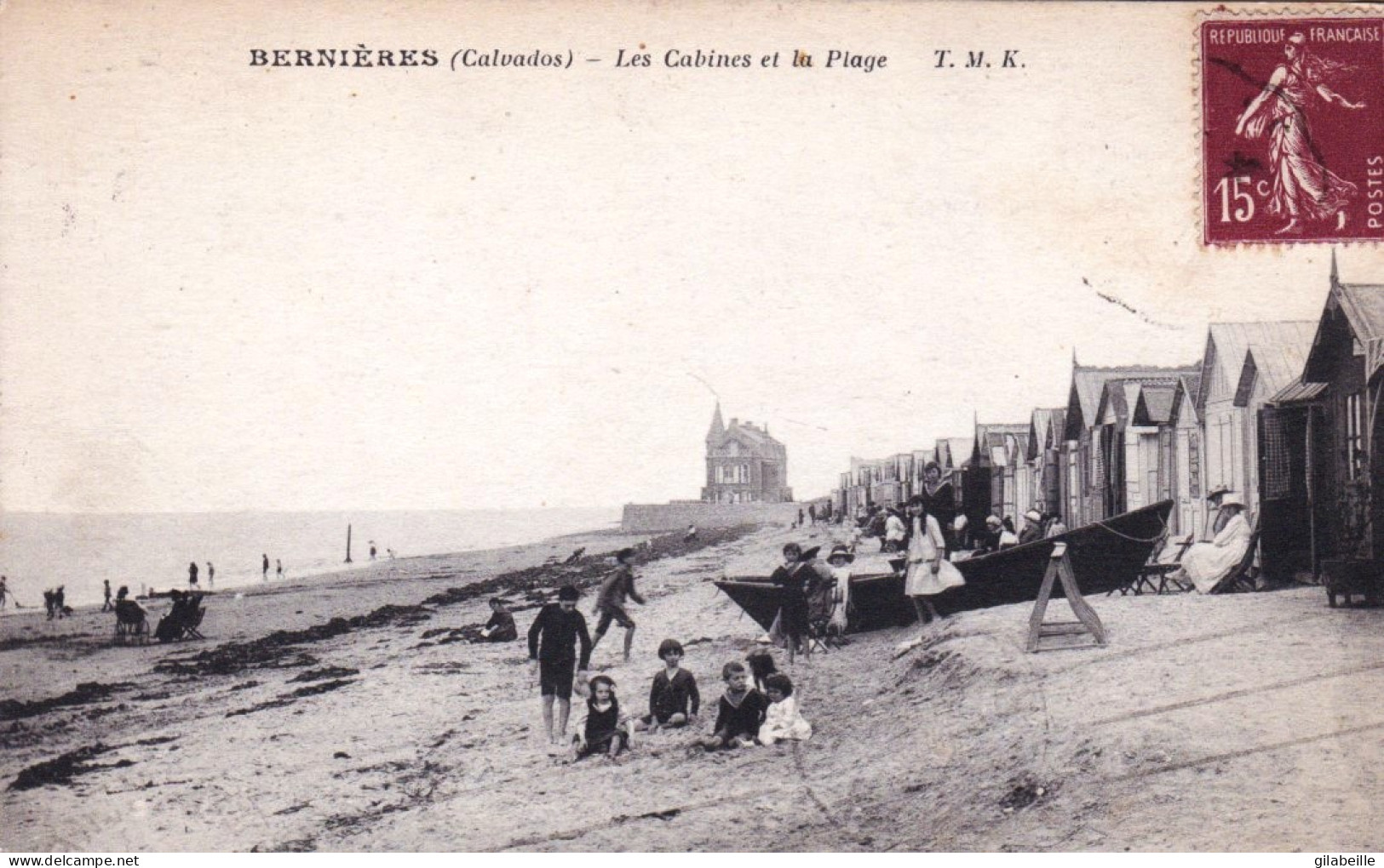 14 - Calvados -  BERNIERES Sur MER - Les Cabines Et La Plage - Other & Unclassified