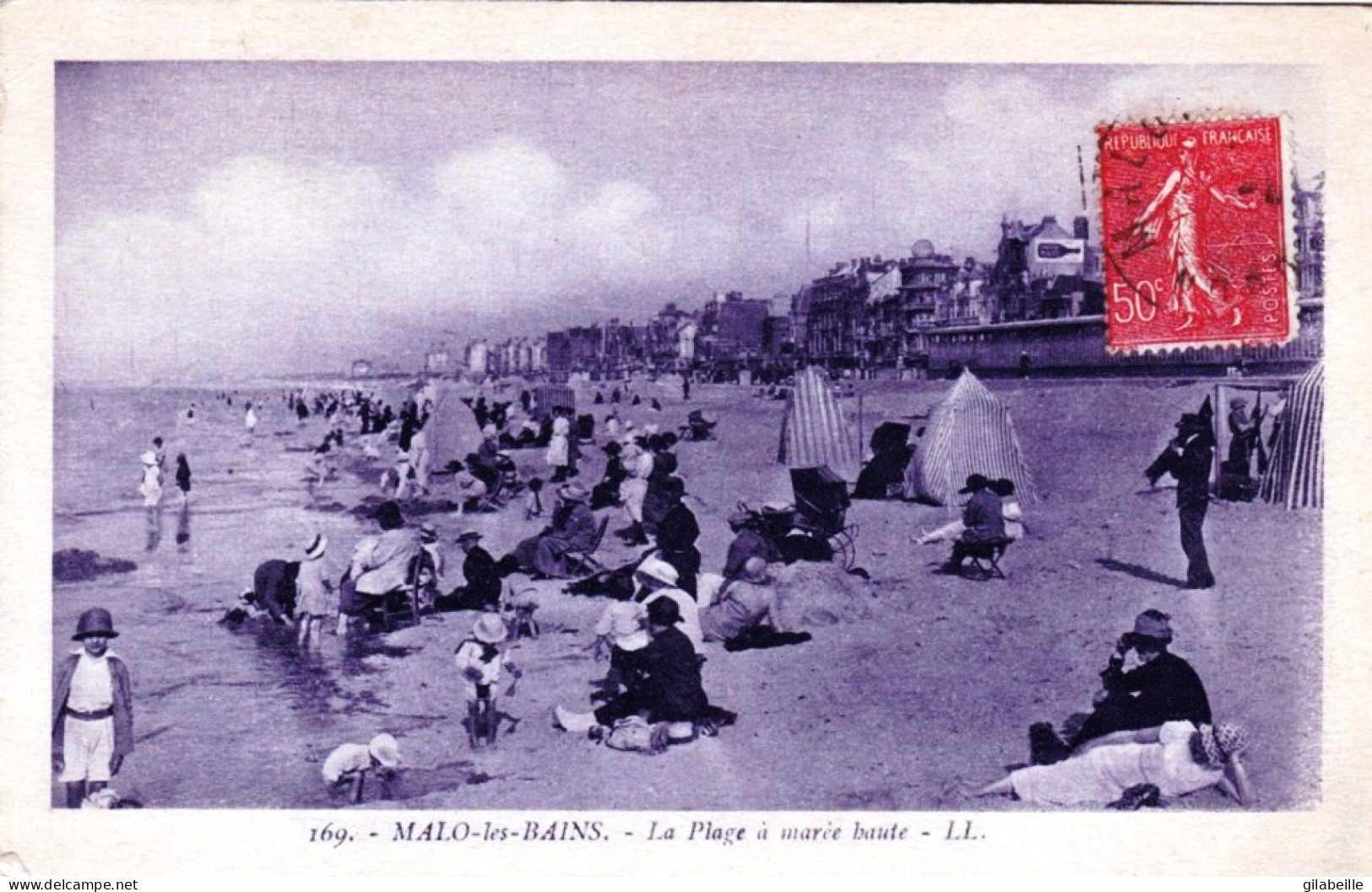 59 - MALO  Les BAINS -  La Plage A Marée Haute - Malo Les Bains