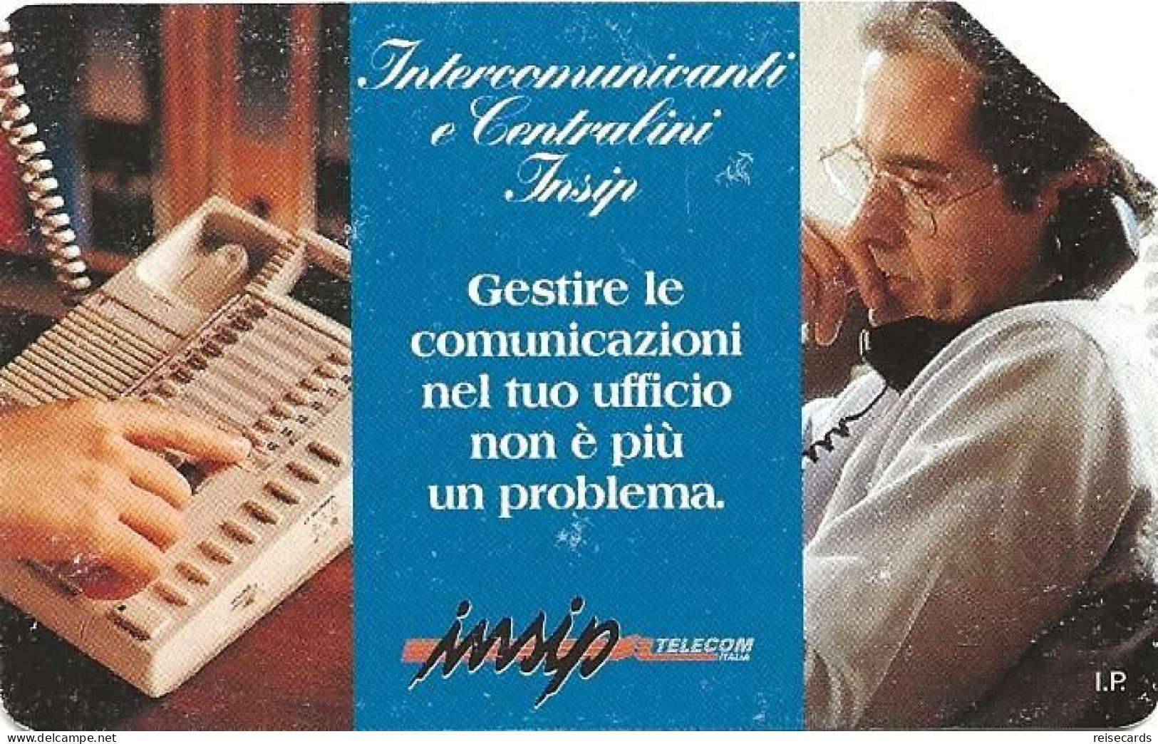 Italy: Telecom Italia - Intercomunicanti E Centralini Insip - Öff. Werbe-TK