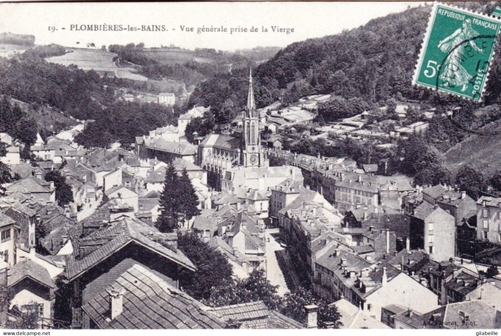 88 -   PLOMBIERES Les BAINS - Vue Generale Prise De  La Vierge  - Plombieres Les Bains