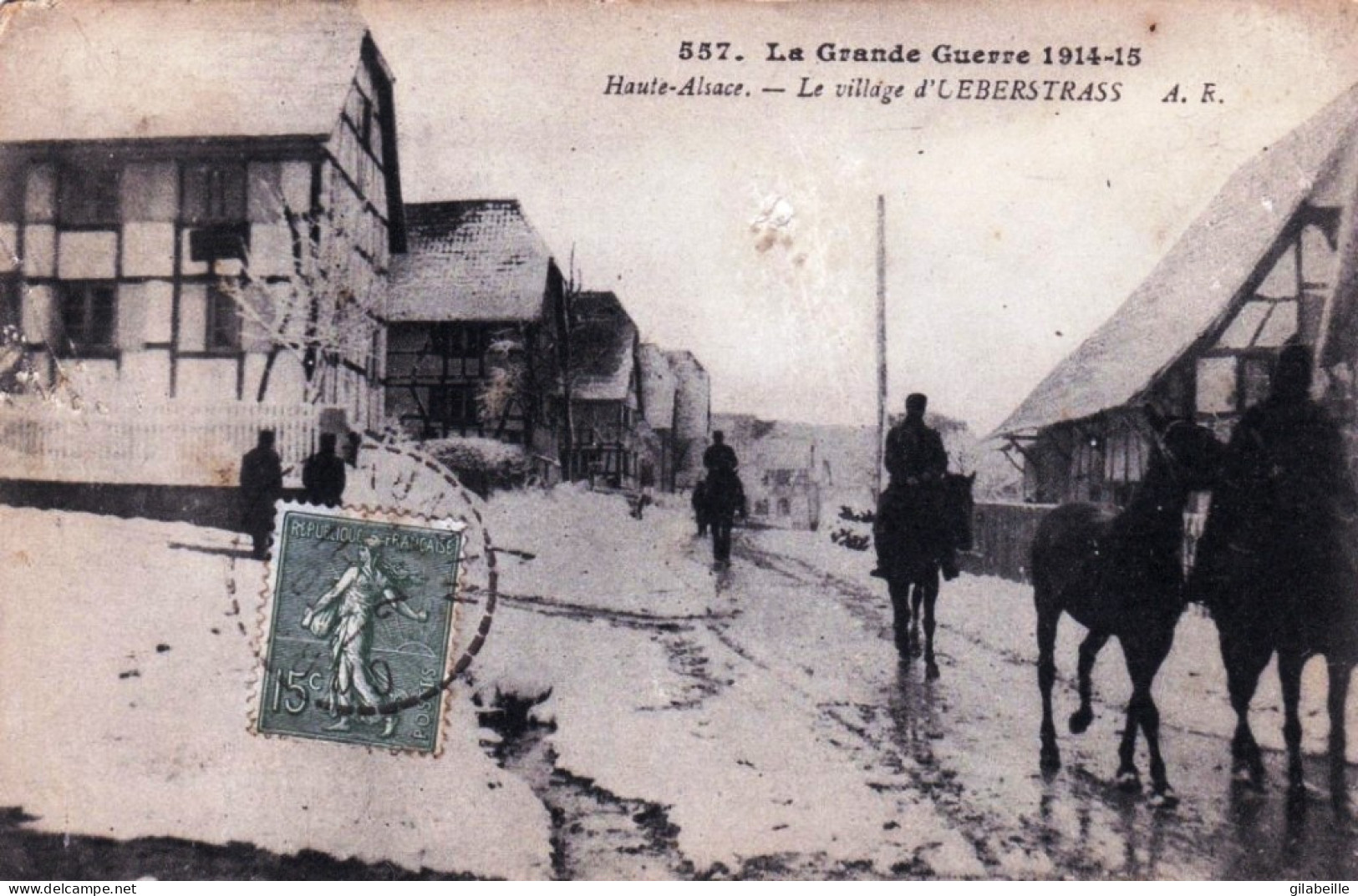 68 - Haut Rhin -  La Grande Guerre 1914 - Haute Alsace -  Le Village D'UEBERSTRASS - Other & Unclassified