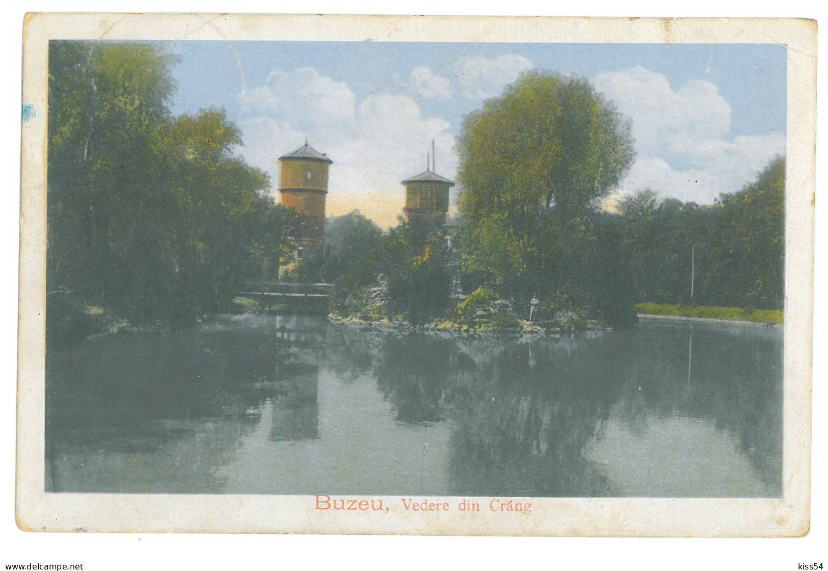 RO 83 - 18618 BUZAU, Park, Romania - Old Postcard, CENSOR - Used - 1917 - Romania