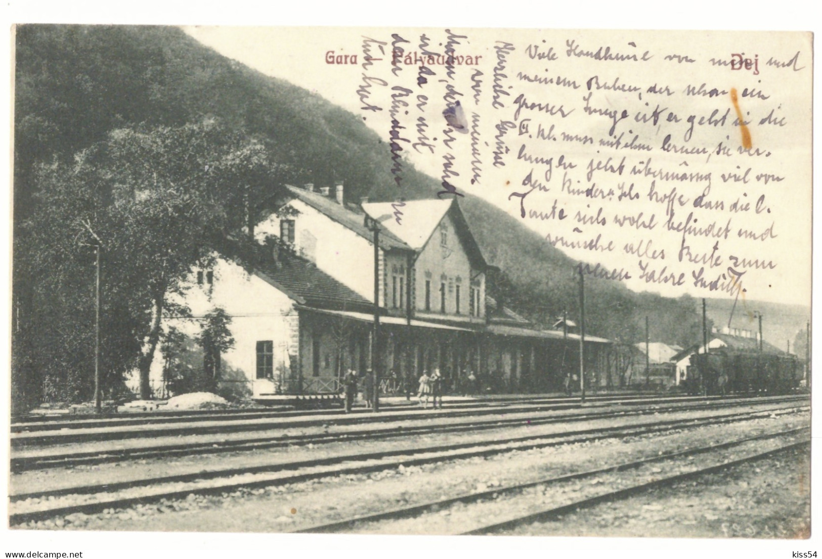 RO 83 - 21119 DEJ, Railway Station, Romania - Old Postcard - Used - 1929 - Roemenië