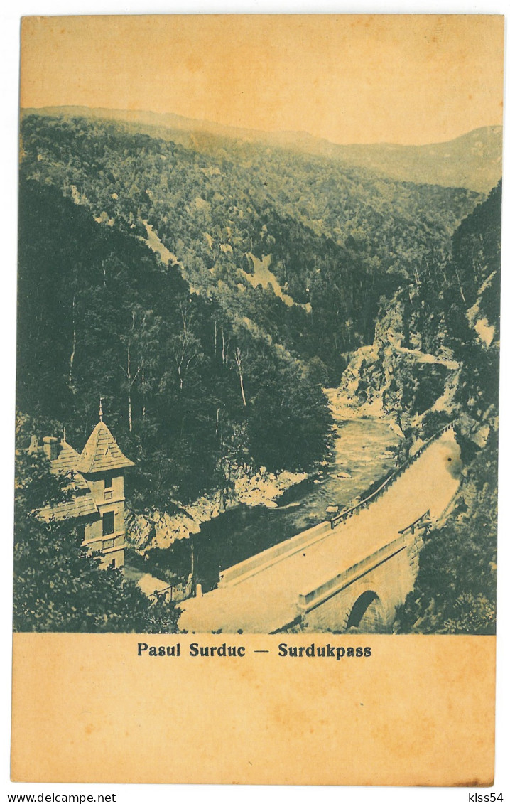 RO 83 - 24320 GORJ, Surduc Pass, Romania - Old Postcard - Unused - Romania