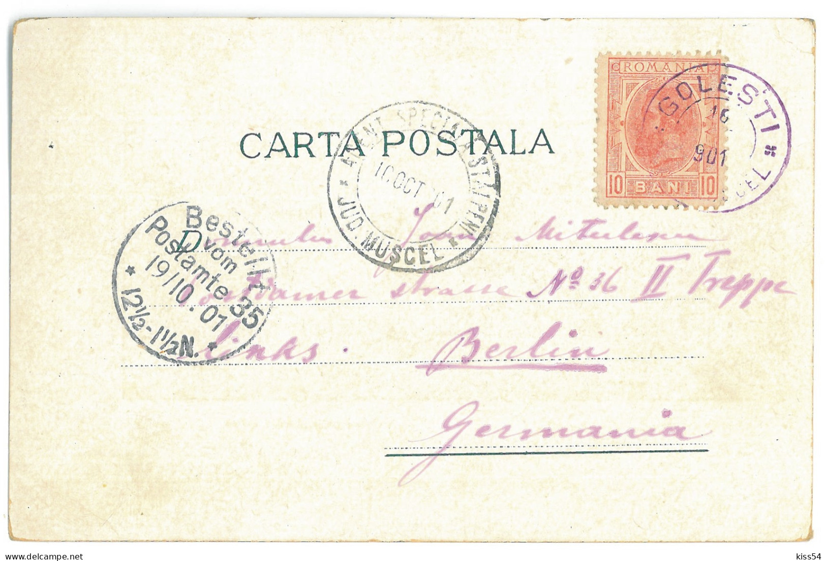 RO 83 - 25085 RUCAR, Arges, Panorama, Litho, Romania - Old Postcard - Used - 1901 - Romania