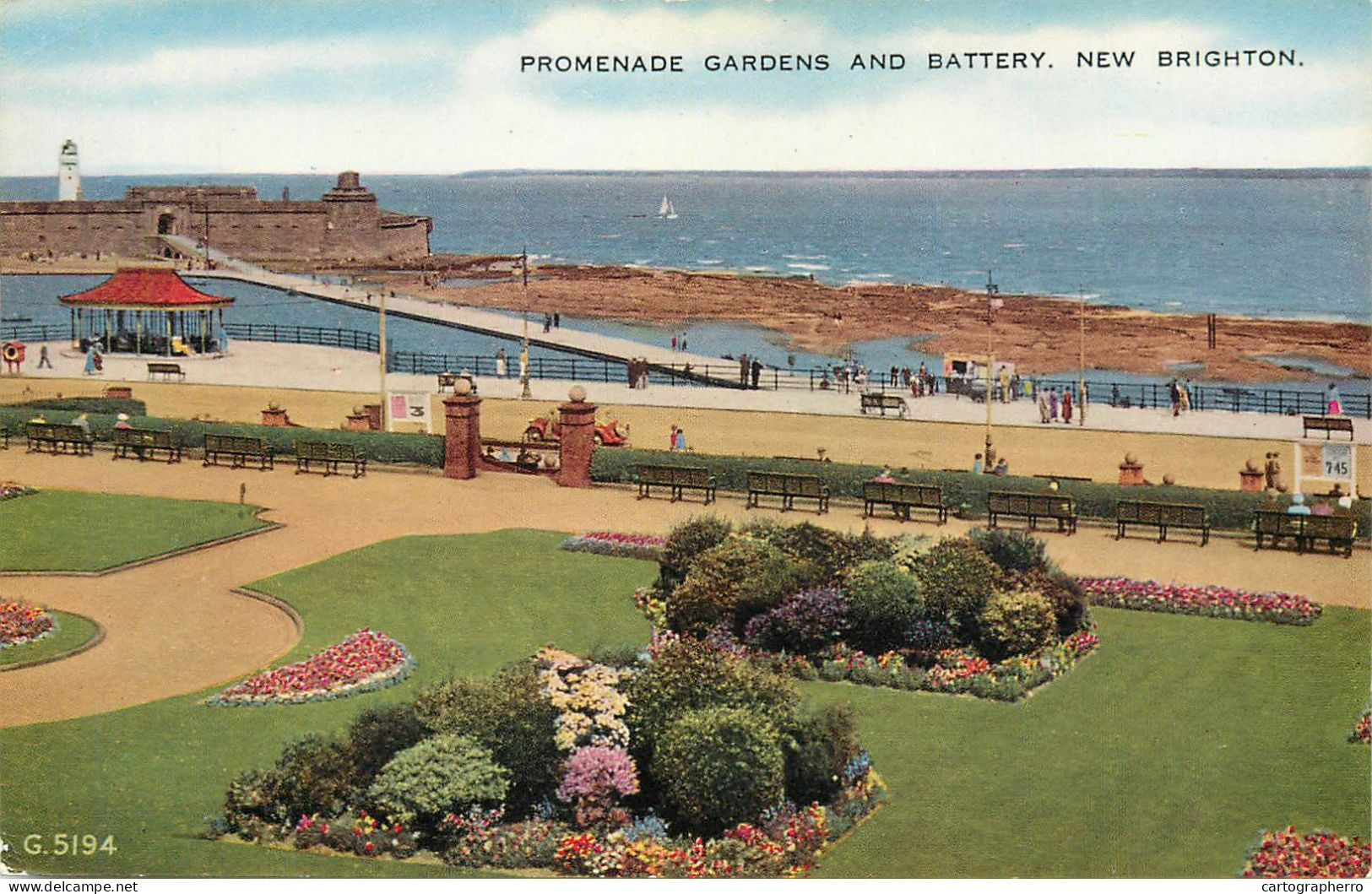 England New Brighton Promenade Gardens & Battery - Other & Unclassified