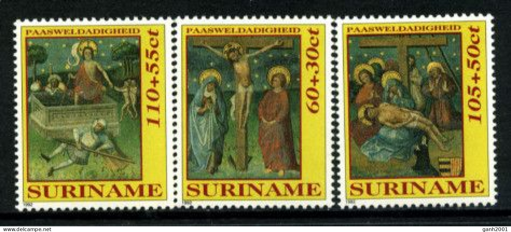 Suriname 1992 / Easter Religious Art MNH Pascuas Arte Religioso Ostern Kunst / 0435  38-33 - Pâques