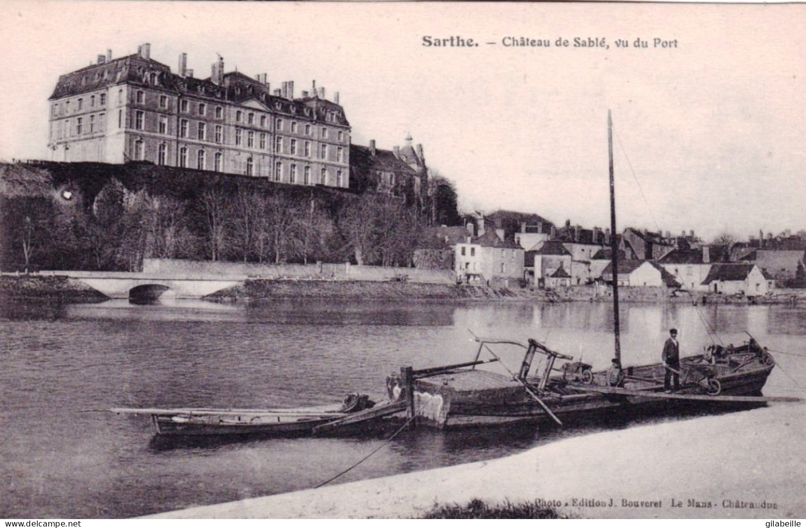 72 - Sarthe -  Chateau De SABLE Sur SARTHE Vu Du Port - Sable Sur Sarthe