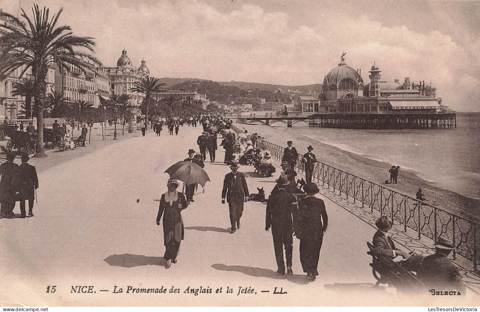 FRANCE - Nice - La Promenade Des Anglais Et La Jetée - Animé - Carte Postale Ancienne - Sonstige & Ohne Zuordnung