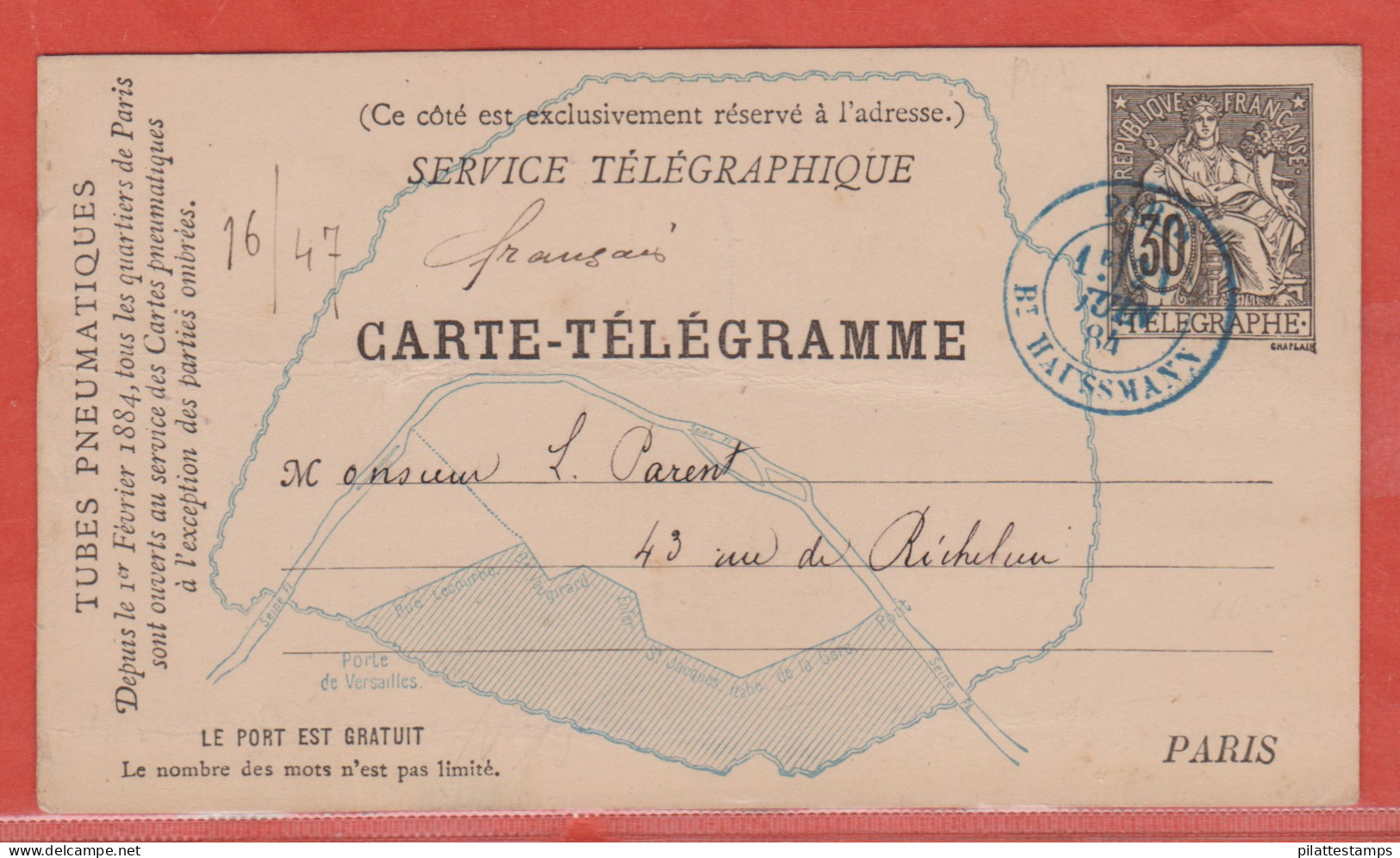 France Entier Postal 2507 CPP Type Chaplain - Sonstige & Ohne Zuordnung