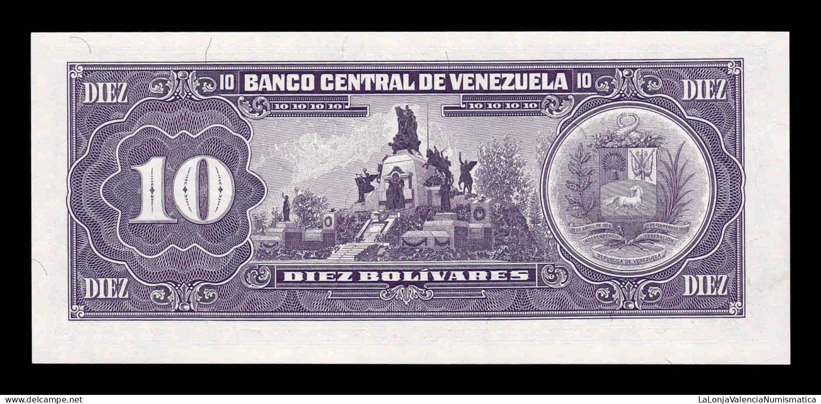 Venezuela 10 Bolívares 1990 Pick 61b Sc Unc - Venezuela