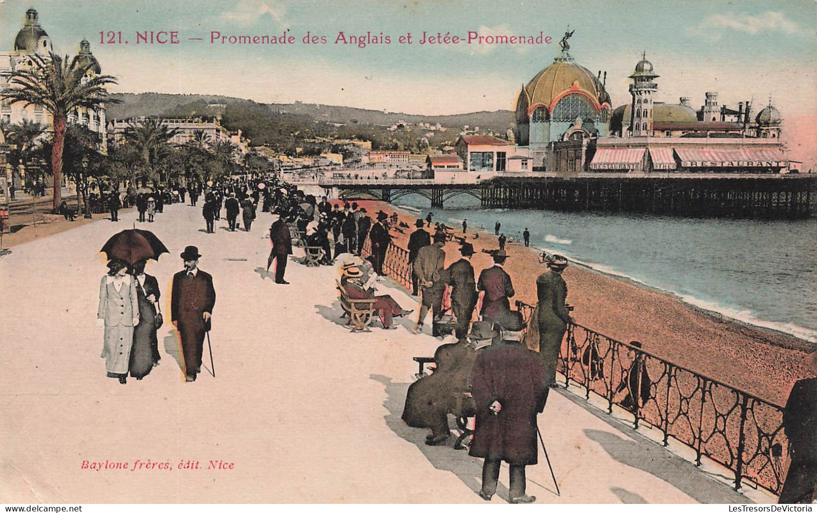 FRANCE - Nice - Promenade Des Anglais Et Jetée-Promenade - Animé - Carte Postale Ancienne - Sonstige & Ohne Zuordnung