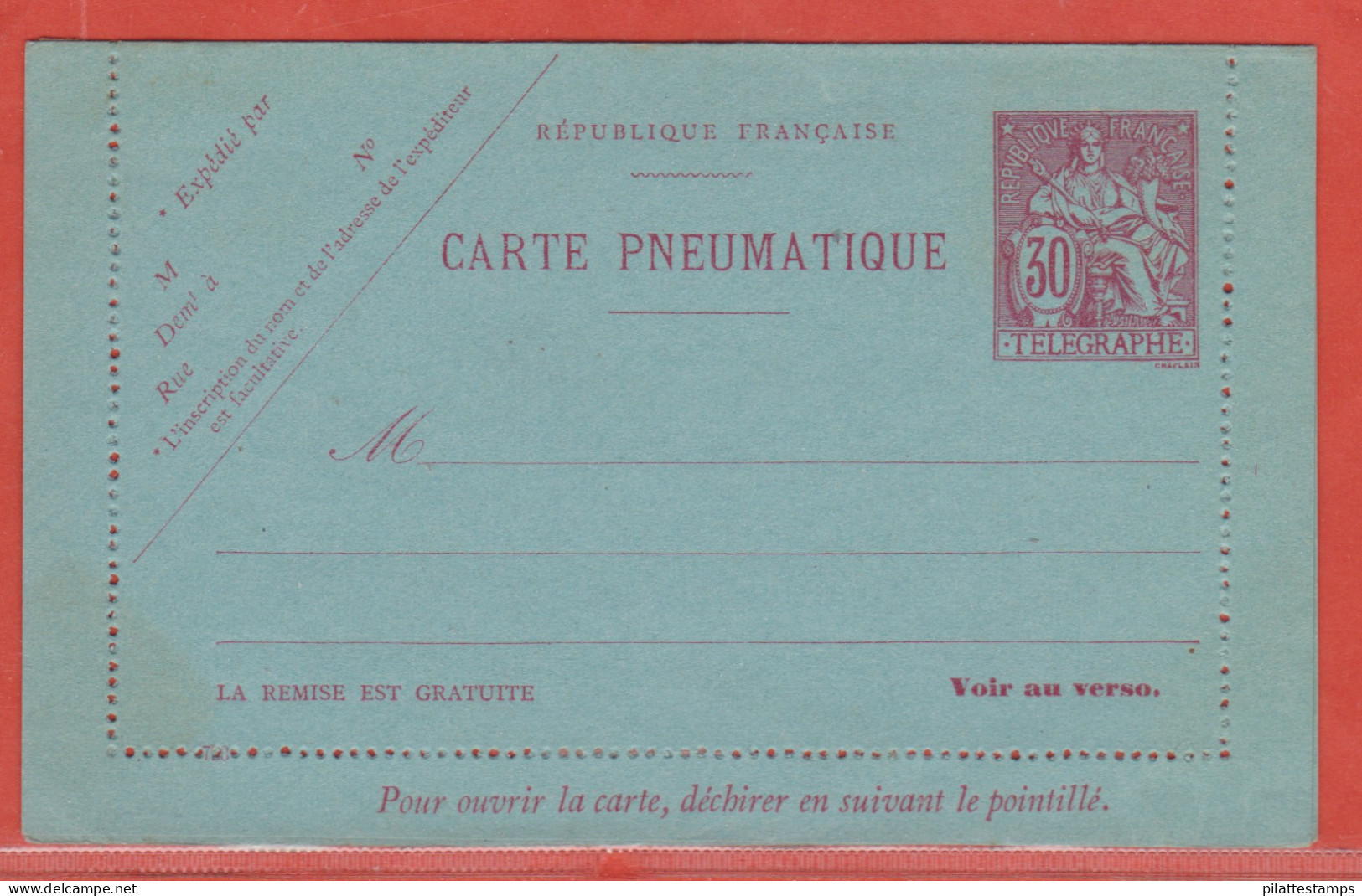 France Entier Postal 2596 CLPP Type Chaplain - Other & Unclassified