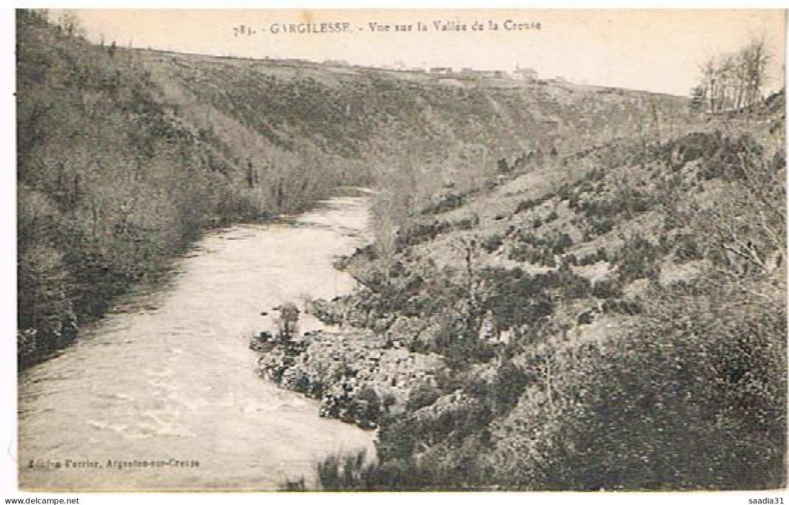 36   GARGILESSE VUE SUR LA VALLEE DE LA CREUSE - Sonstige & Ohne Zuordnung