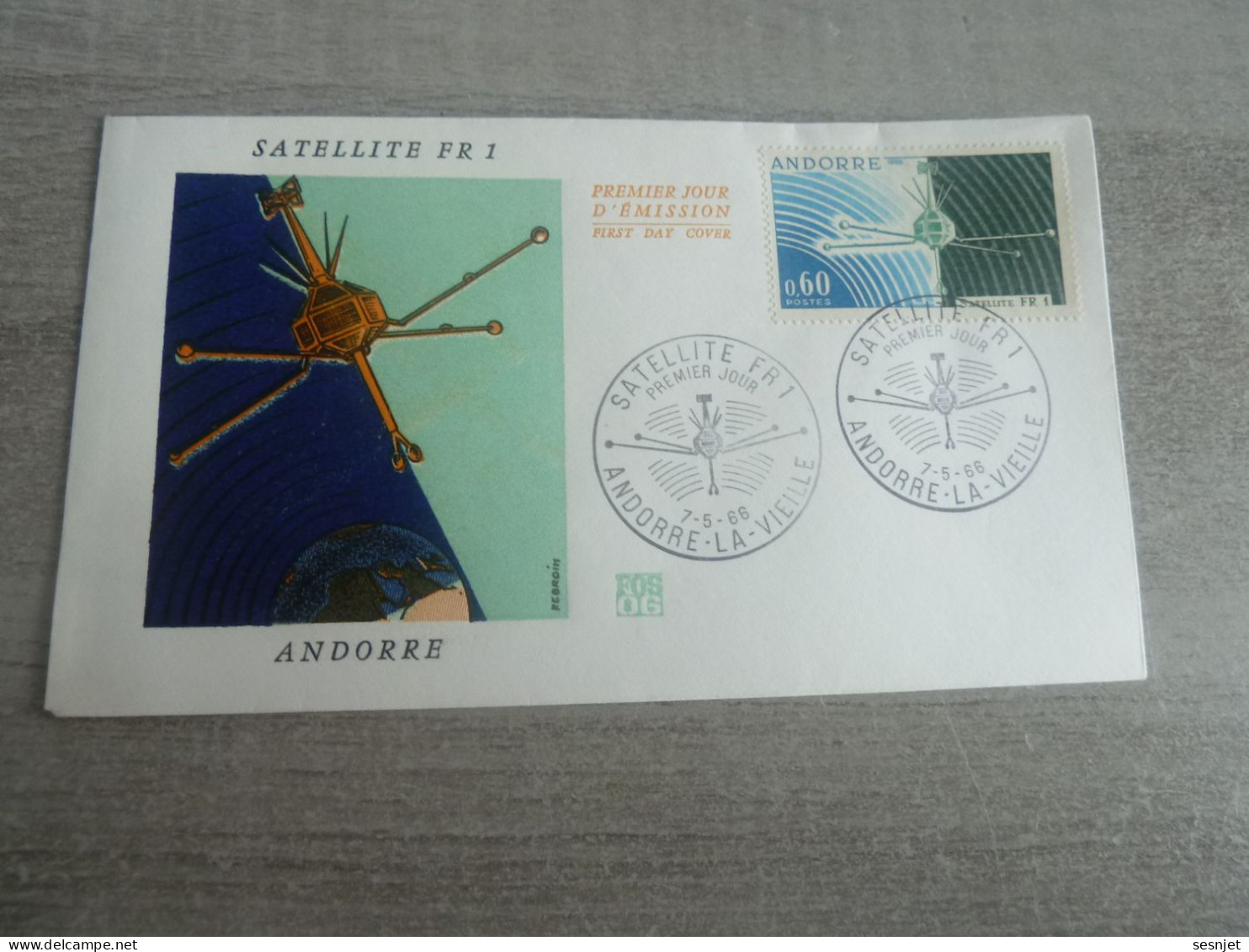 Andorre-la-Vieille - Satellite Français Fr 1 - Enveloppe Premier Jour D'Emission - Année 1966 - - Europa