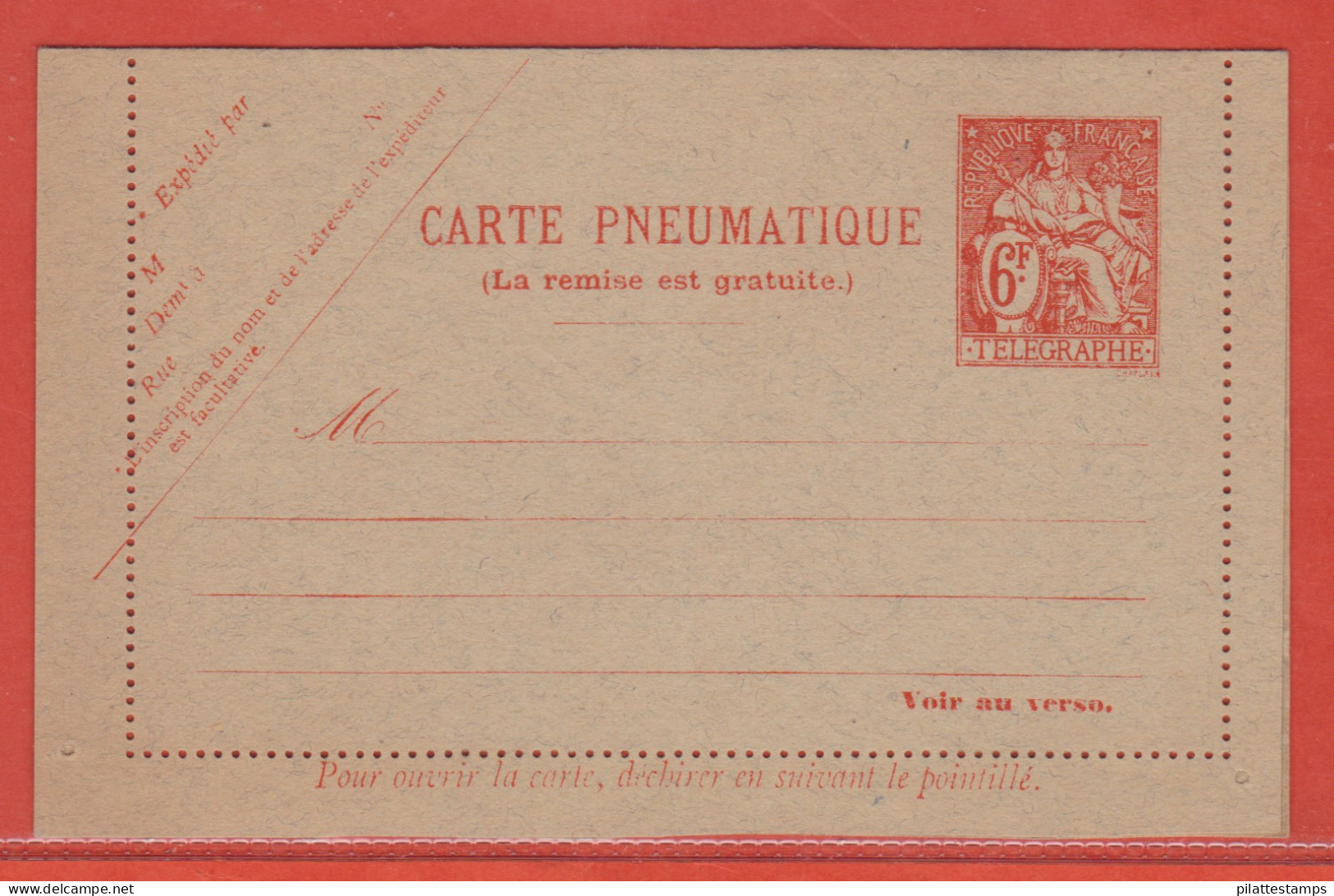 France Entier Postal 2608 CLPP Type Chaplain - Andere & Zonder Classificatie