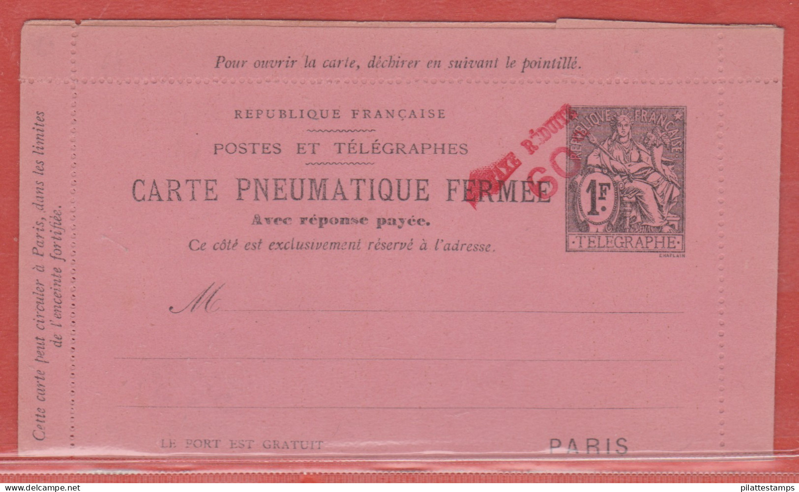 France Entier Postal 2581 CLPPRP Type Chaplain - Altri & Non Classificati