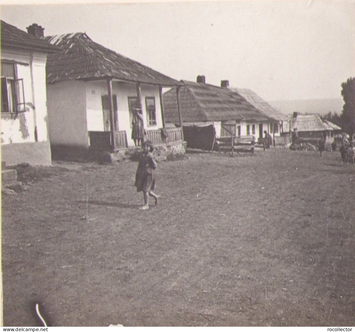 Case țărănești Românești, Fotografie Din Timpul Excursiei Universitare Din 1921 De La Cluj G63N - Orte