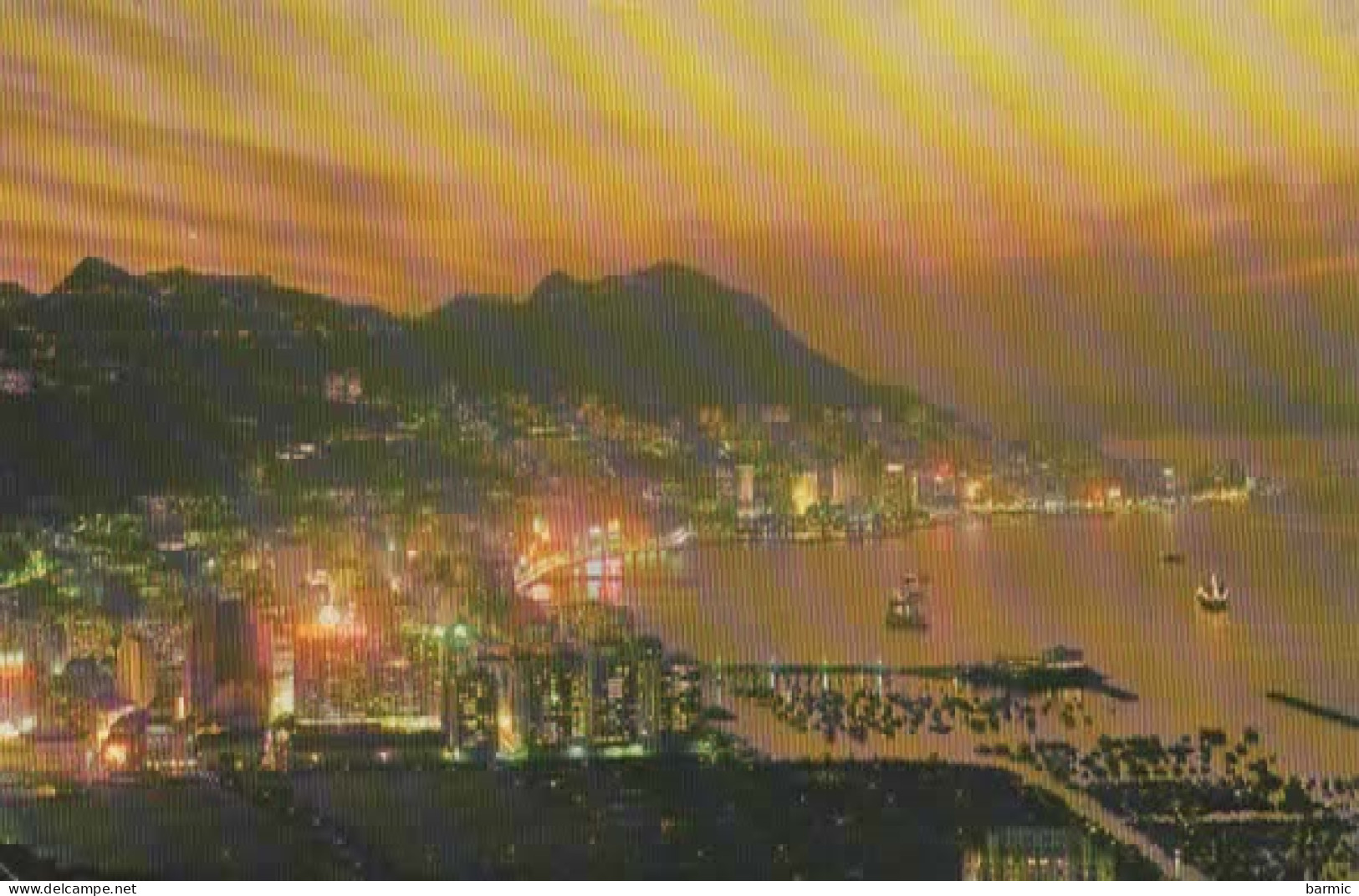 HONG KONG, VUE GENERALE DE NUIT  COULEUR REF 15918 - Chine