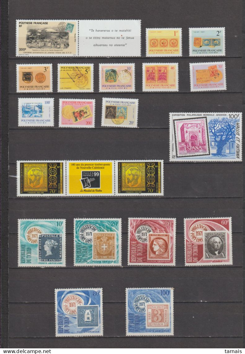 Lot De 20 Timbres Thème Timbre Sur Timbre Neufs ** (lot 604) - Collections (without Album)