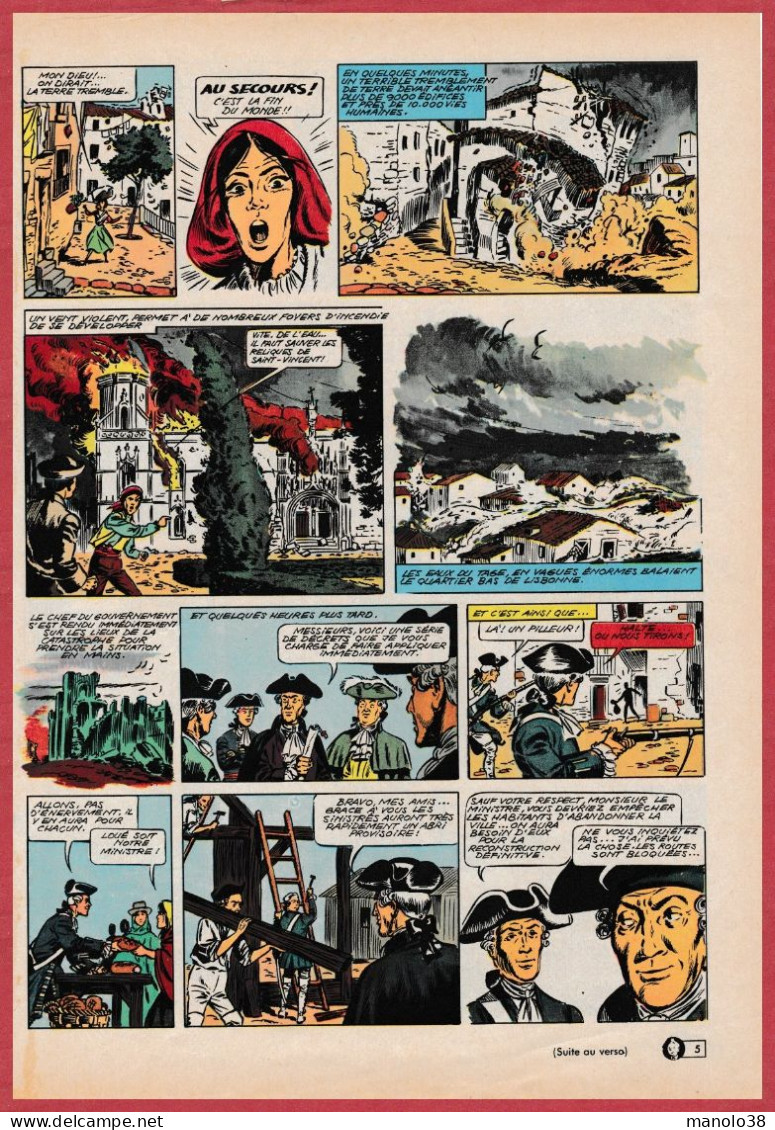 Le Marquis De Pombal. Portugal. Homme Politique Portugais. Bande Dessinée. BD. Histoire Vraie & Complète. 1966 - Historische Dokumente