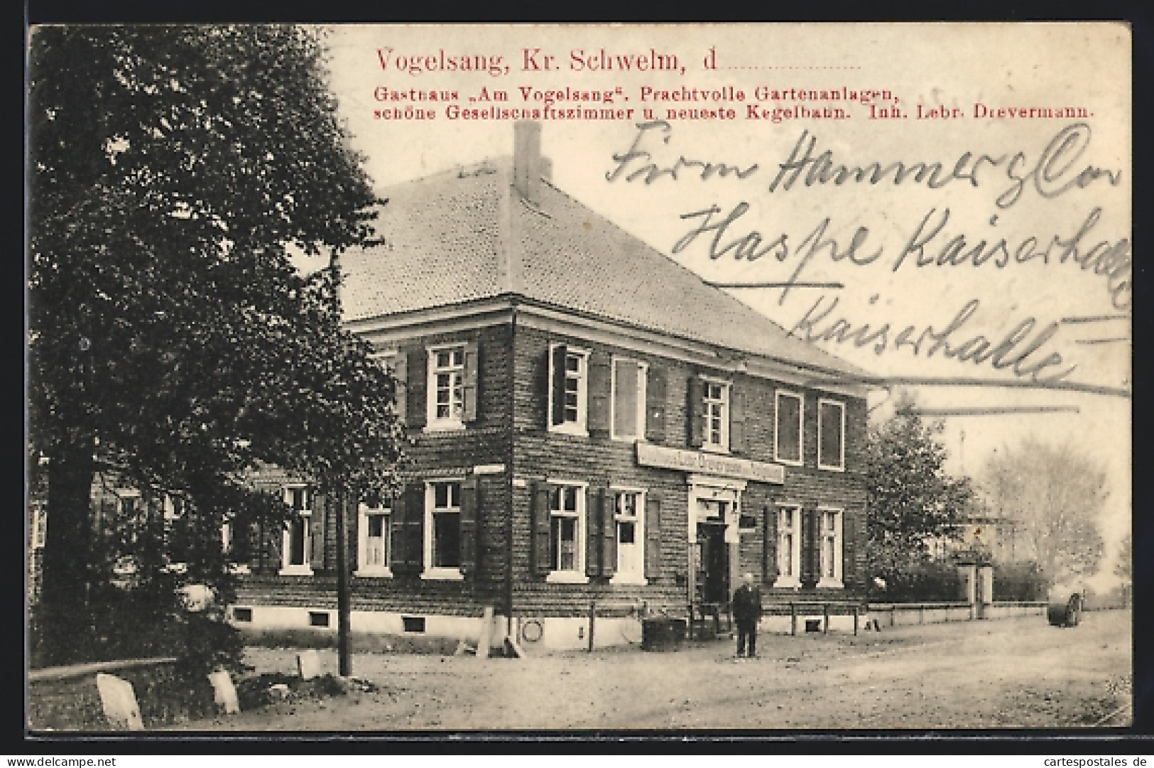 AK Vogelsang /Kr. Schwelm, Gasthaus Am Vogelsang Von Lebr. Drevermann  - Schwelm