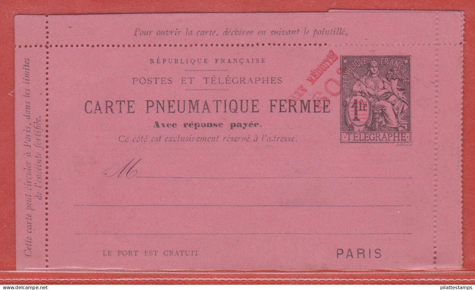 France Entier Postal 2577 CLPPRP Type Chaplain - Autres & Non Classés