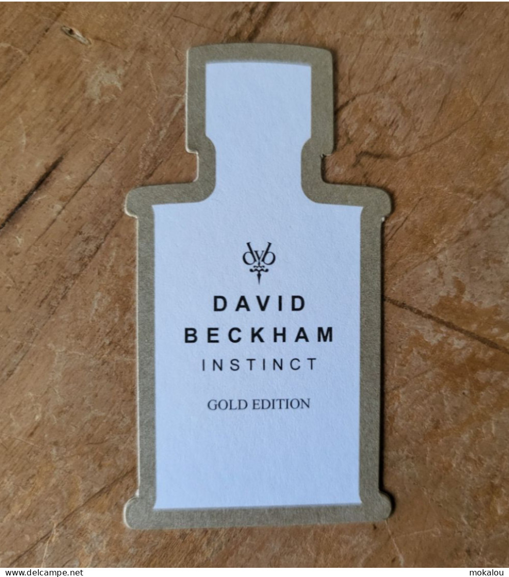 Carte David Beckham Gold Edition - Profumeria Moderna (a Partire Dal 1961)