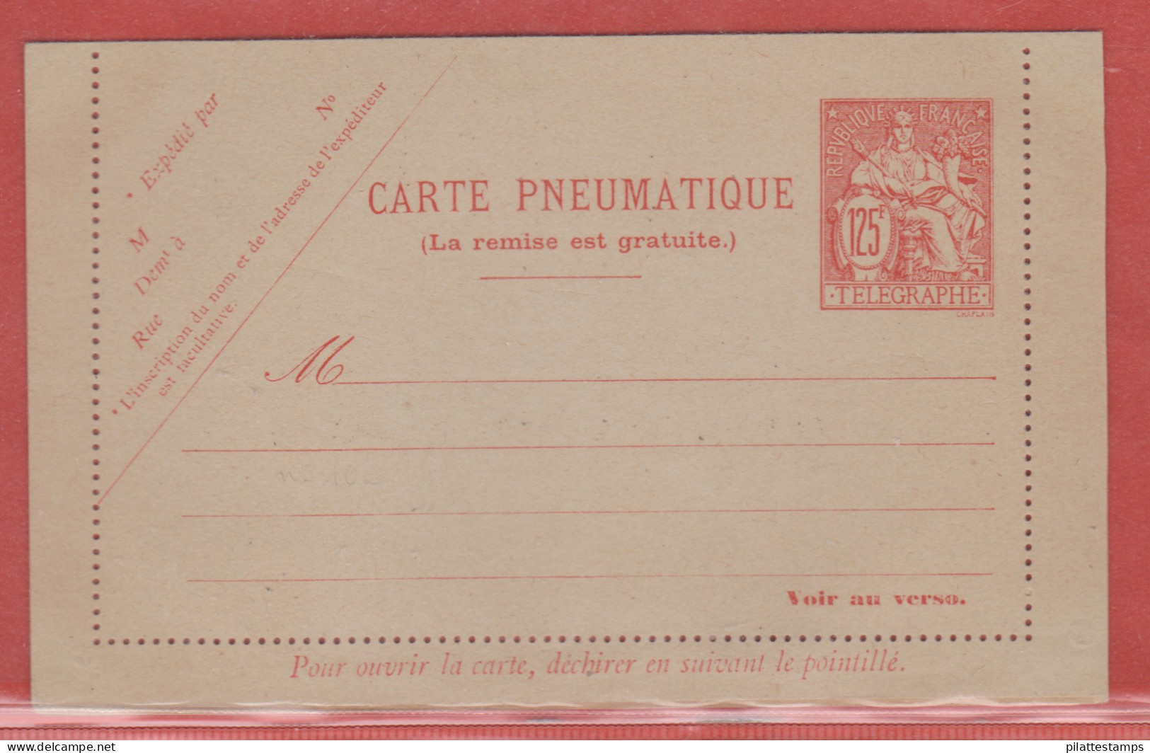 France Entier Postal 2614 CLPP Type Chaplain - Altri & Non Classificati