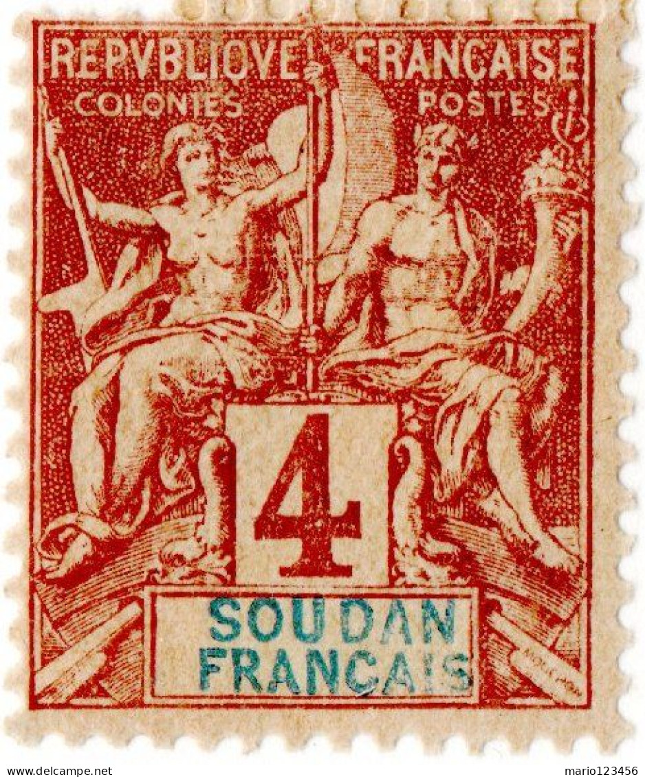 SUDAN FRANCESE, FRENCH SUDAN, TIPO GROUPE, 1894, NUOVI (MLH*) Mi:FR-SU 5, Scott:FR-SU 5, Yt:FR-SU 5 - Nuovi
