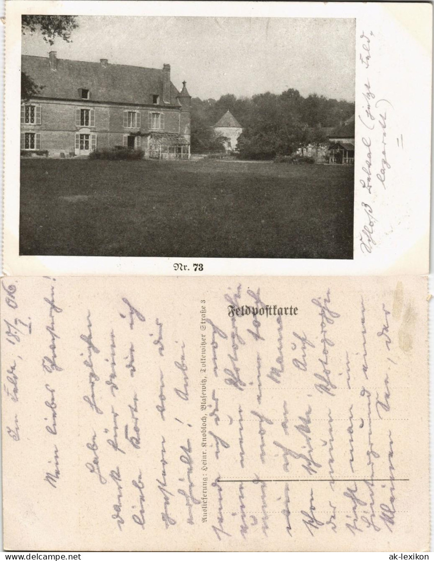 CPA Le Saulcy Le Château De Belval 1916  WK1 Feldpost - Other & Unclassified