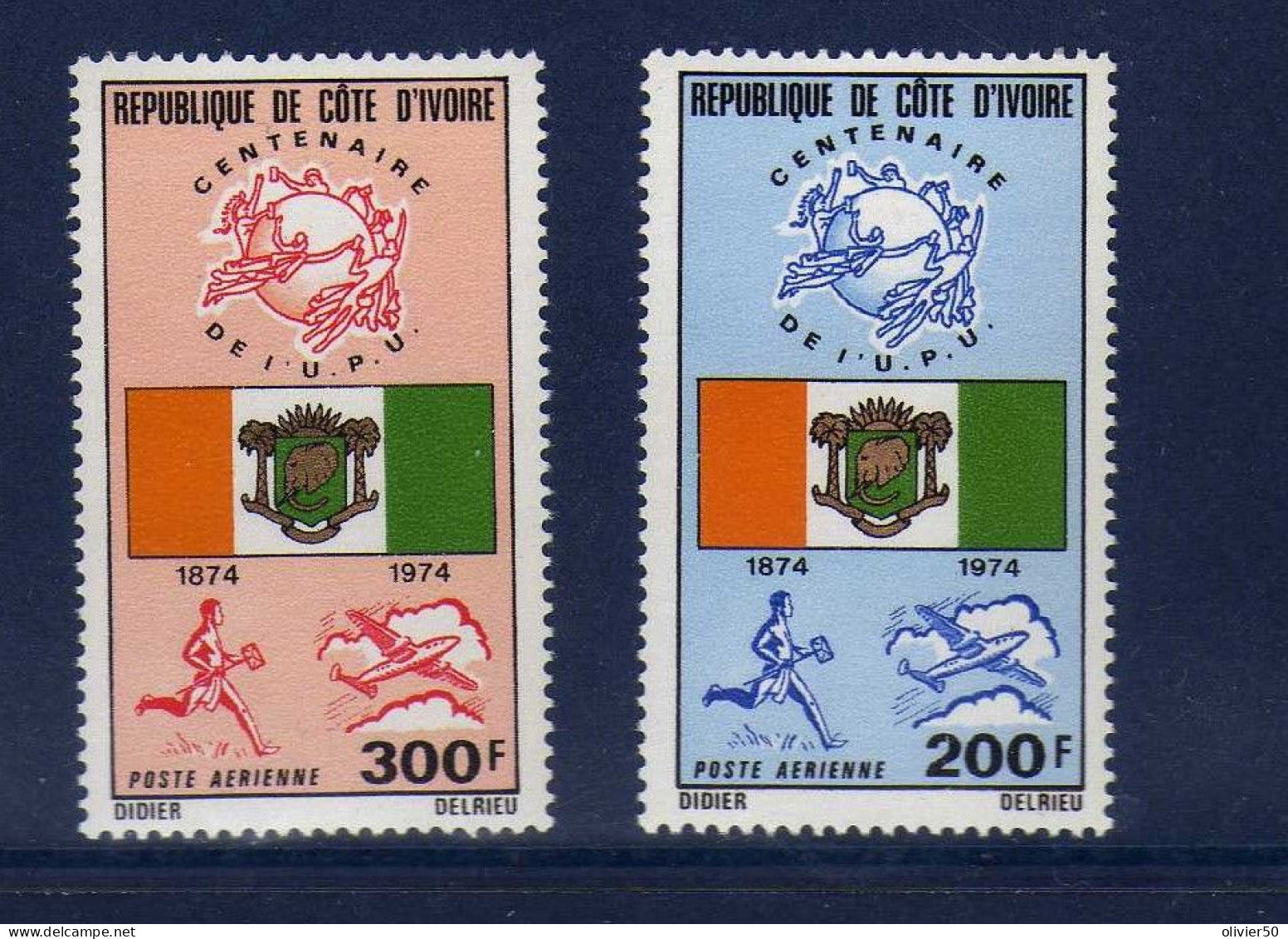 Cote D'Ivoire - Poste - P A - Centenaire De L'UPU - -Neufs** - MNH  - 3 Valeurs. - Ivoorkust (1960-...)