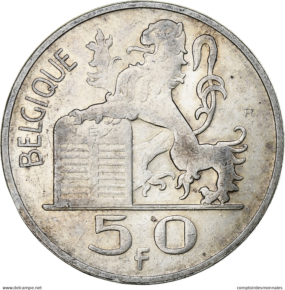 Belgique, Régence Prince Charles, 50 Francs, Mercure, 1948, Bruxelles, Argent - 50 Francs