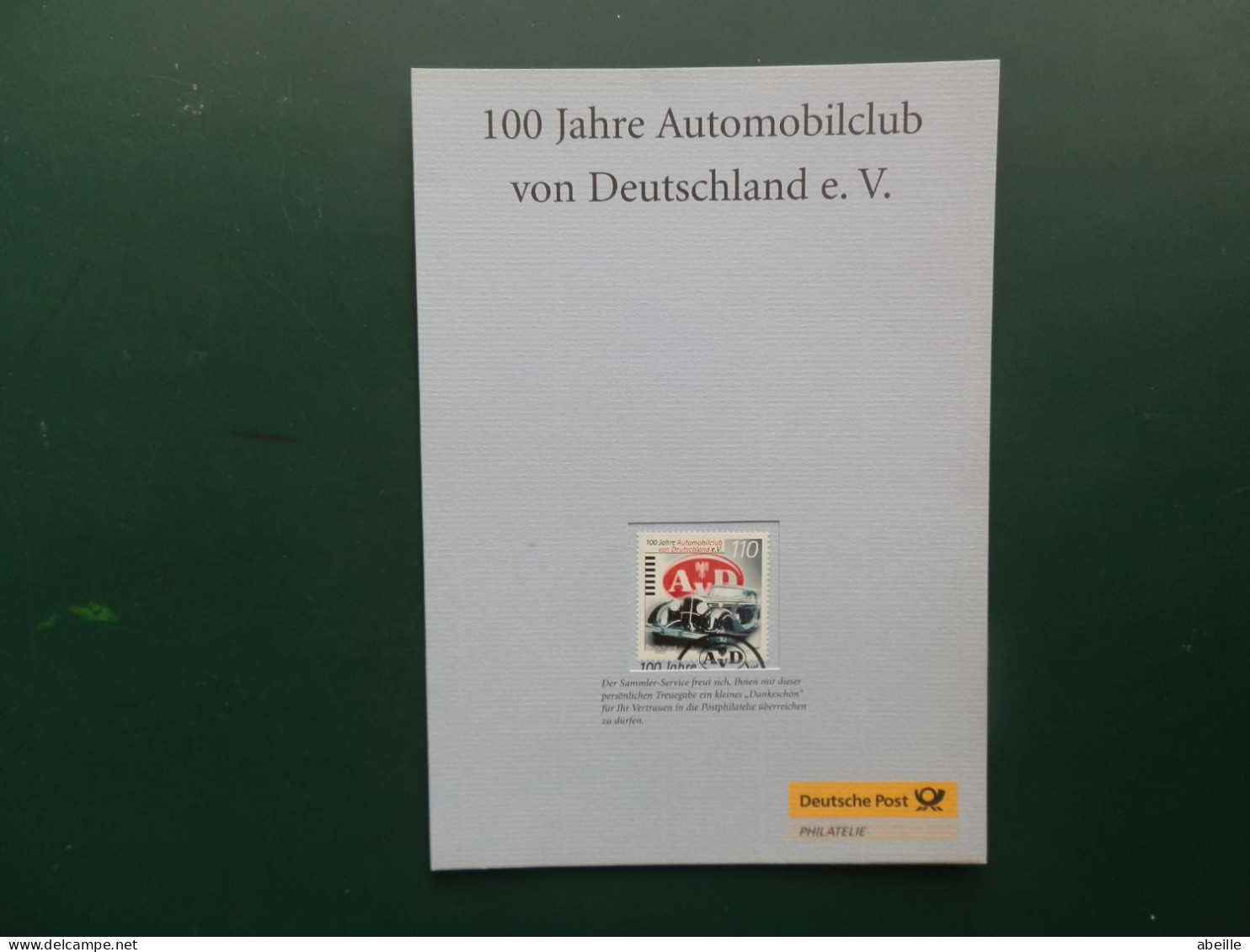 GROOT FORMAAT  LOT55   / DOC. ALLEMAGNE - Autos