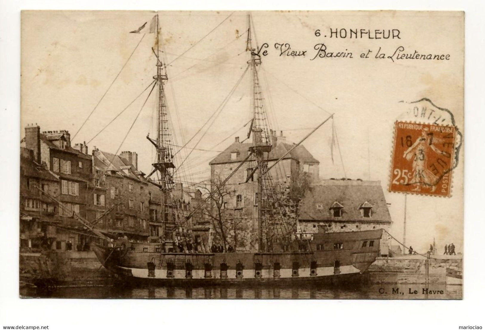 C-FR14600 Honfleur Le Vieux Bassin Et La Lieutenance - Voilier - Honfleur