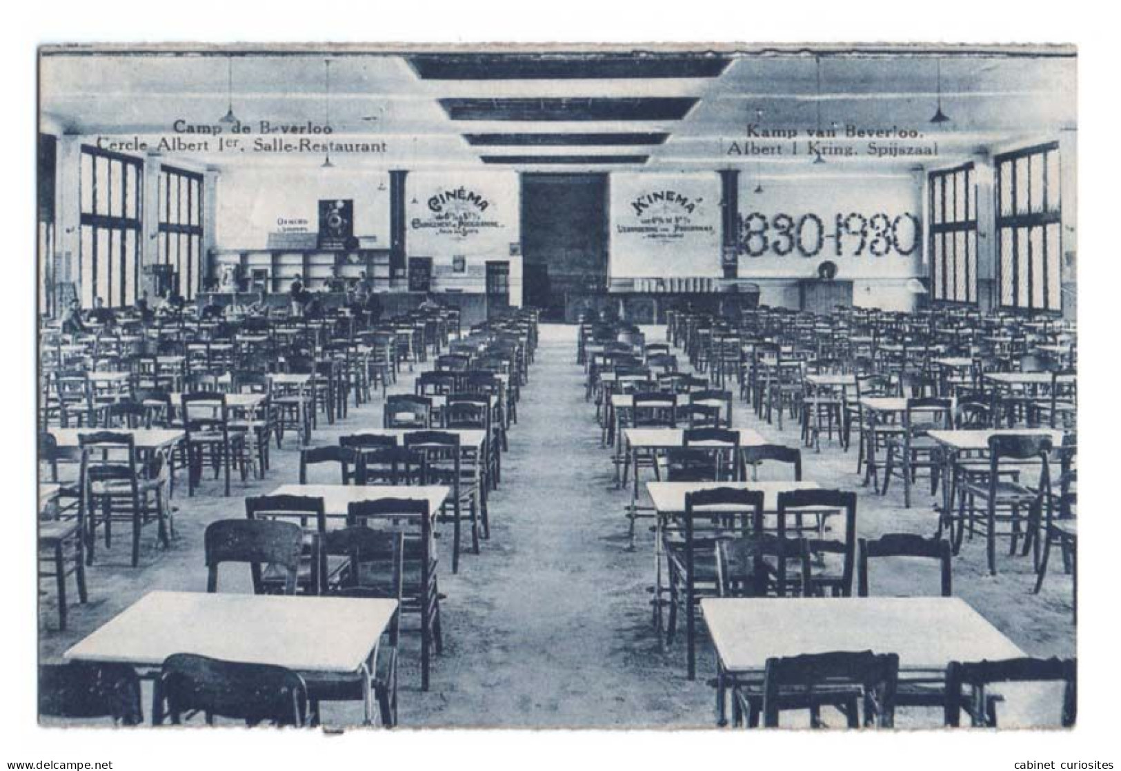 CAMP DE BEVERLOO - Cercle Albert 1er - Salle Restaurant - Kamp Van Beverloo - Albert 1 Kring - Spijszaal - 1830-1930 - Leopoldsburg (Beverloo Camp)