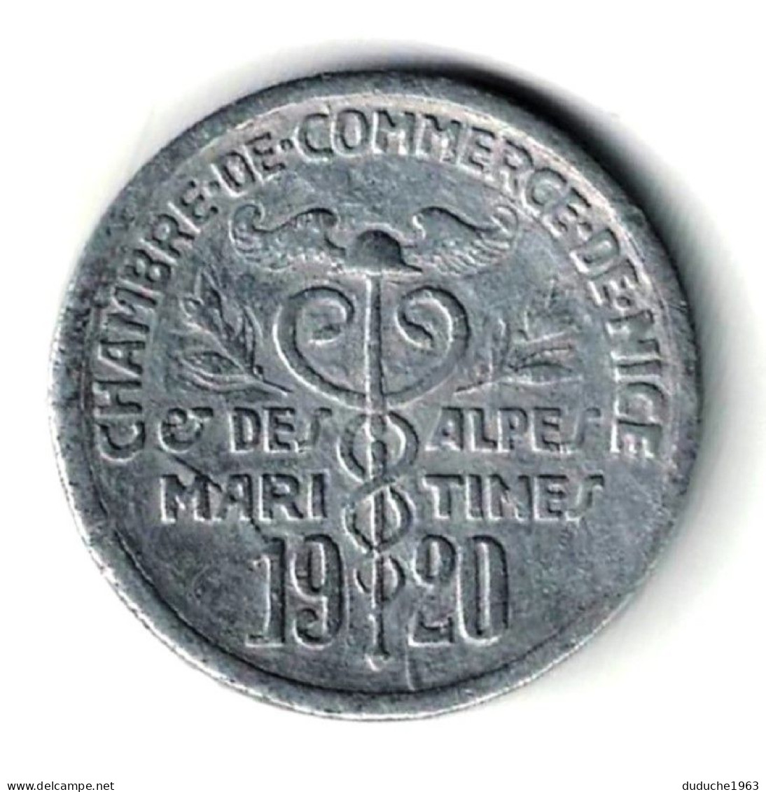 Monnaie Nécessité - 5 Centimes Nice.Alpes Maritimes 1920 - Monetari / Di Necessità