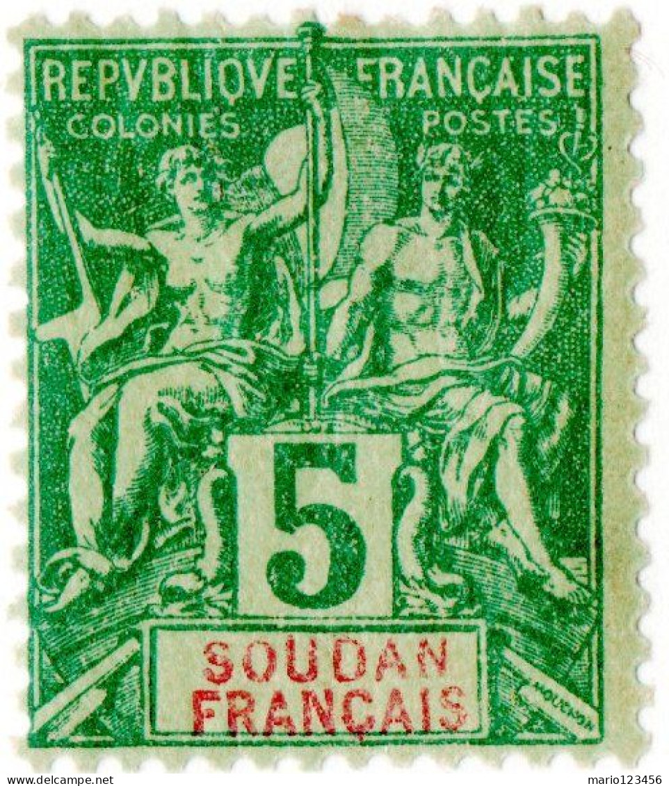 SUDAN FRANCESE, FRENCH SUDAN, TIPO GROUPE, 1894, NUOVI (MLH*) Mi:FR-SU 6, Scott:FR-SU 6, Yt:FR-SU 6 - Neufs