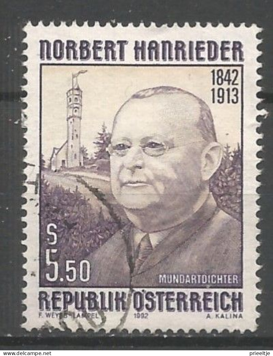Austria - Oostenrijk 1992 N. Hanrieder Y.T. 1889 (0) - Used Stamps