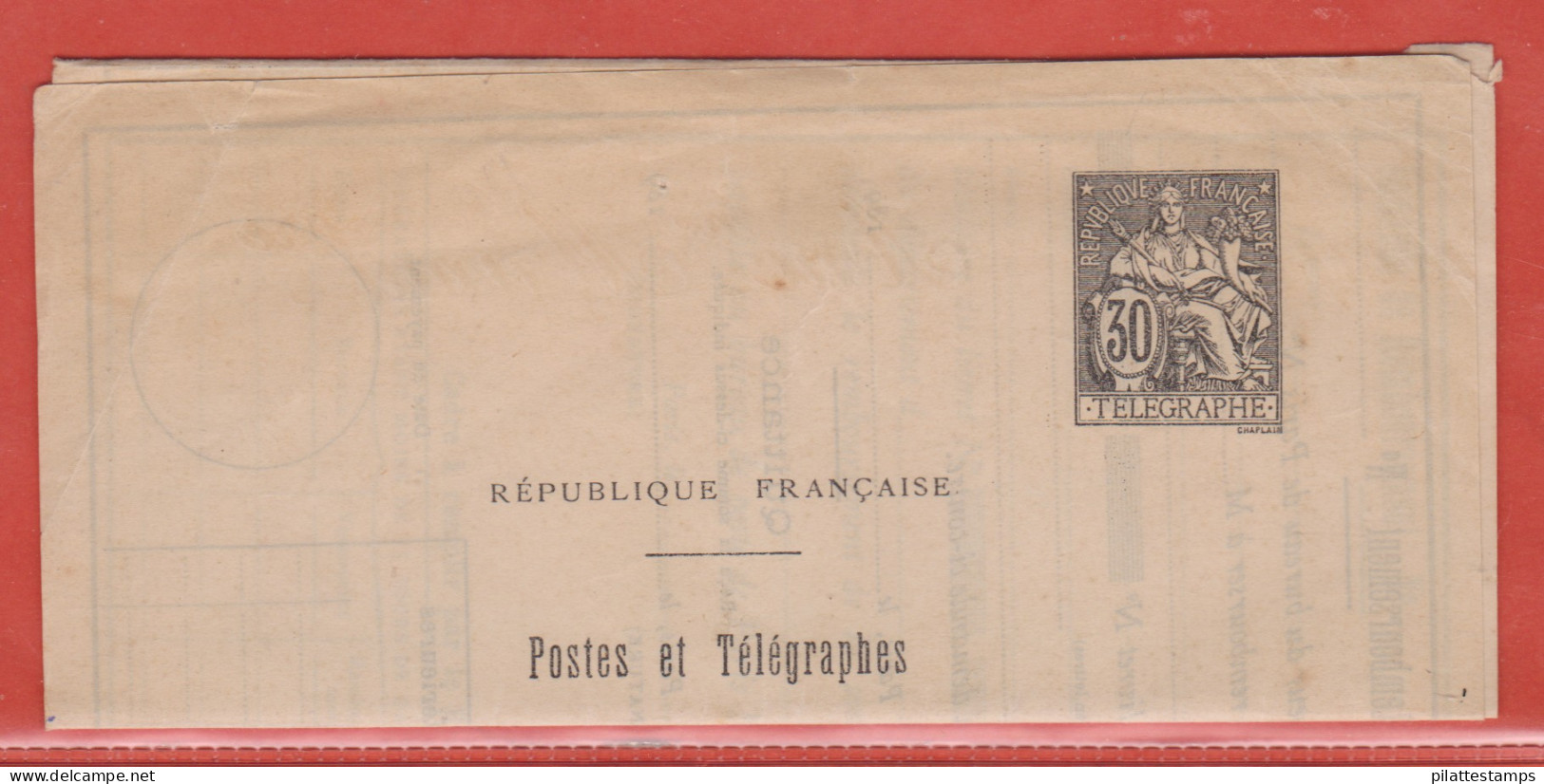 France Entier Postal 2783 PRPCE Type Chaplain - Andere & Zonder Classificatie