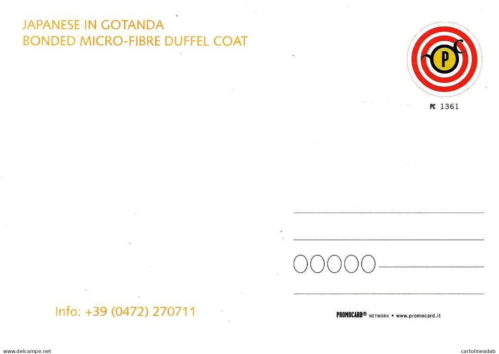 [MD9573] CPM - CAT JAPANESE IN GOTANDA - PROMOCARD 1361 - PERFETTA - Non Viaggiata - Pubblicitari