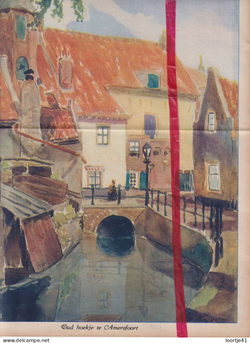 Amersfoort - Oud Hoekje - Orig. Knipsel Coupure Tijdschrift Magazine - 1936 - Non Classés