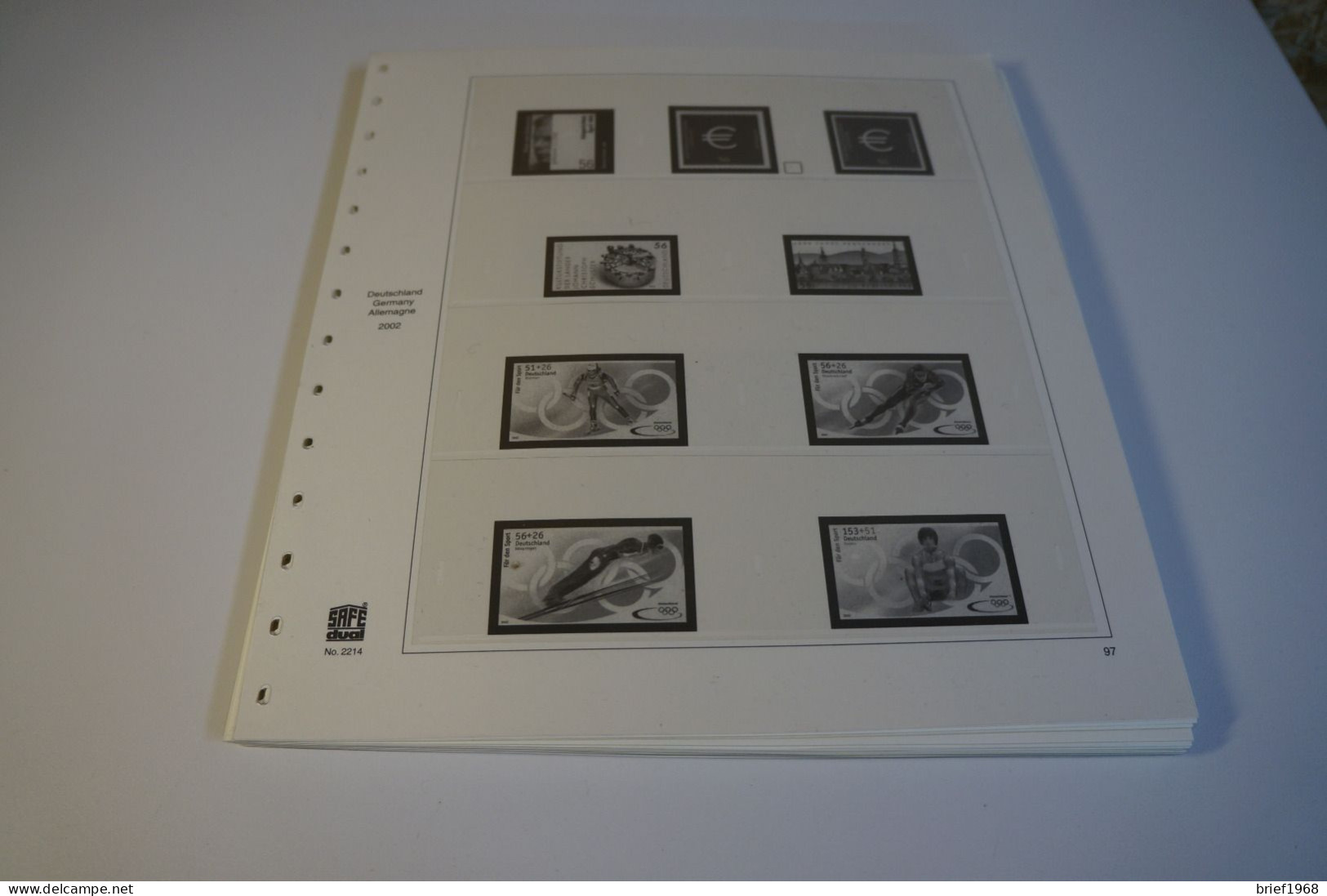 Bund Safe Dual Falzlos 2002-2004 (27910) - Pre-printed Pages