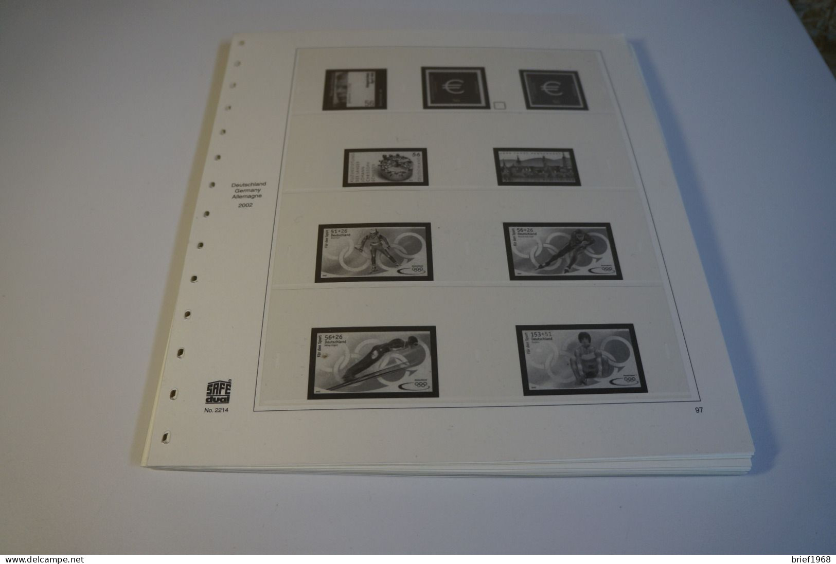 Bund Safe Dual Falzlos 2002-2004 (27910) - Vordruckblätter