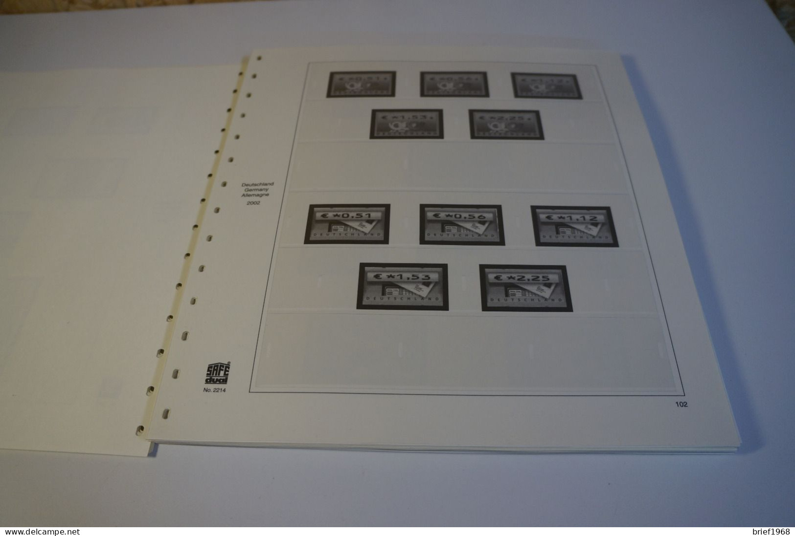 Bund Safe Dual Falzlos 2002-2004 (27910) - Vordruckblätter