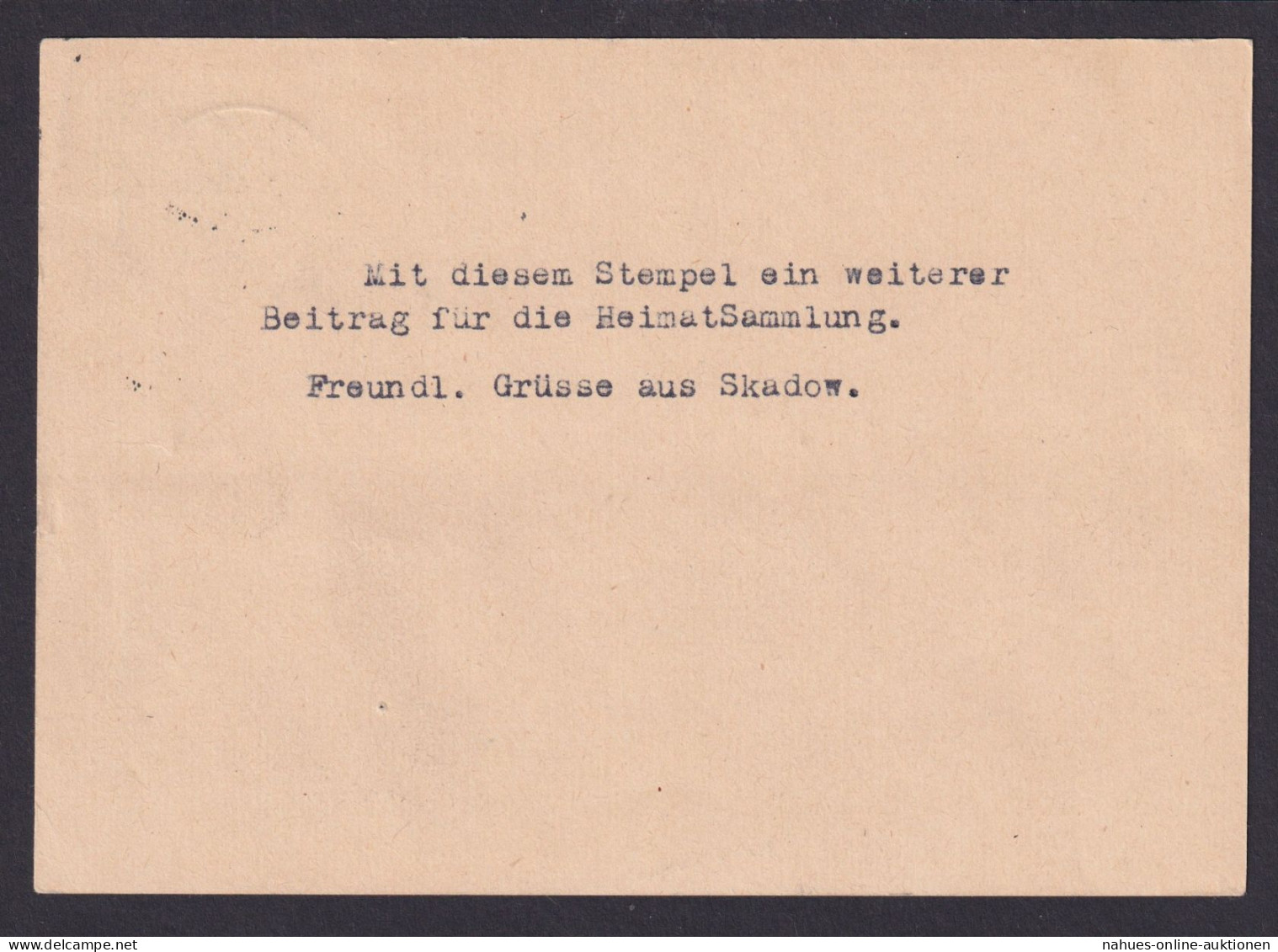 Skadow über Cottbus Landpostempel Cottbus Brandenburg DDR Pieck Ganzsache - Briefe U. Dokumente