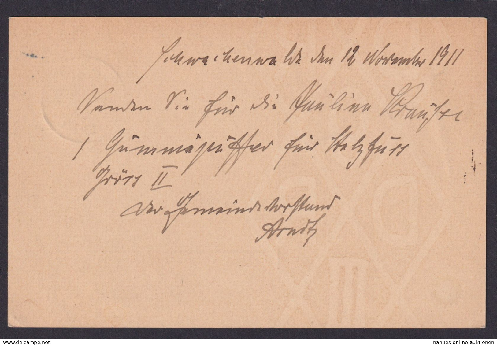 Schwachenwalde Brandenburg Deutsches Reich Ganzsache N. Berlin - Lettres & Documents